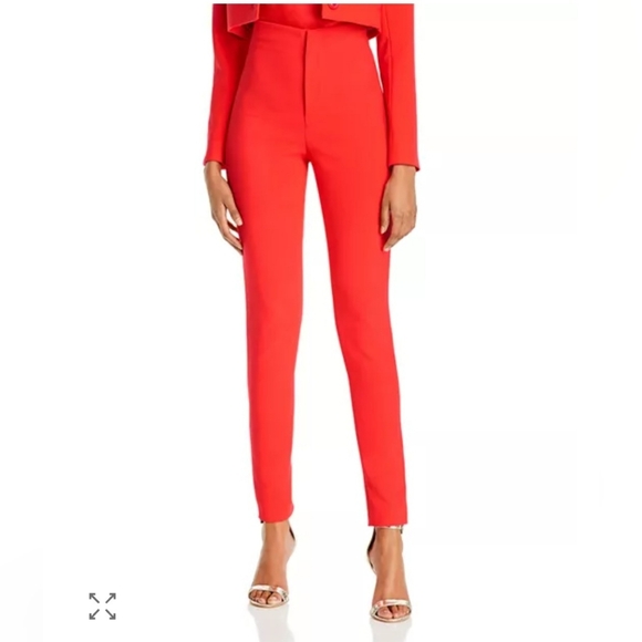 Alice + Oliva Lorinda Slim-Fit High-Waist Cropped Pant Size 4 - Picture 10 of 13